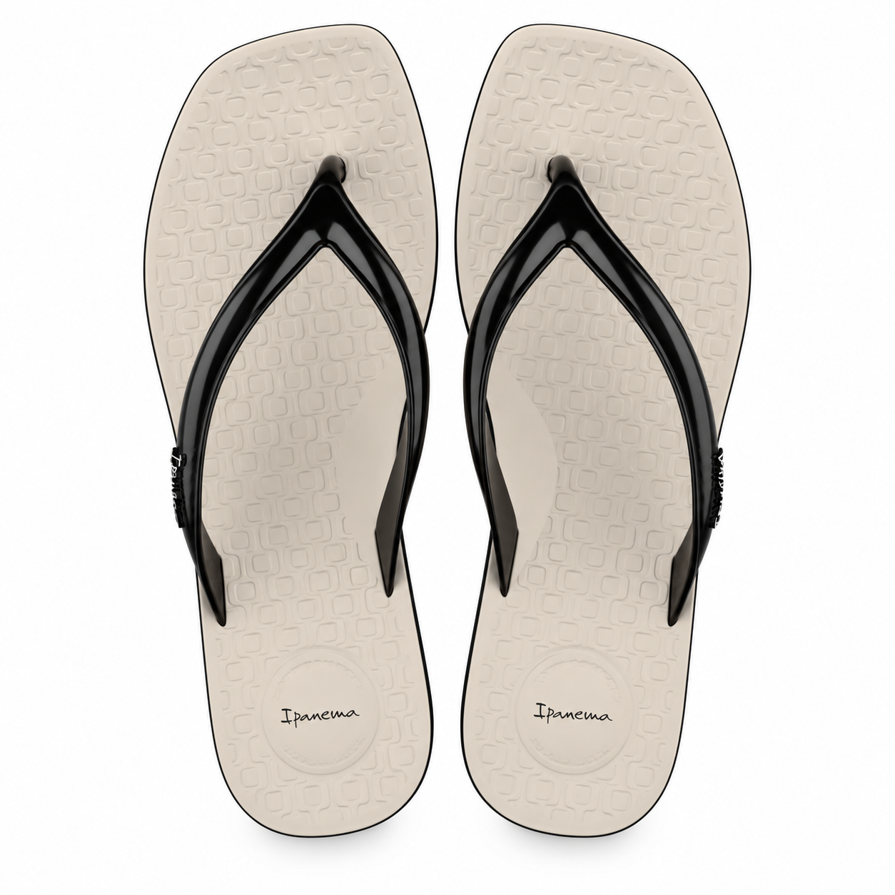 Sandalia  Mujer Negro/Beige Pluma Ipanema