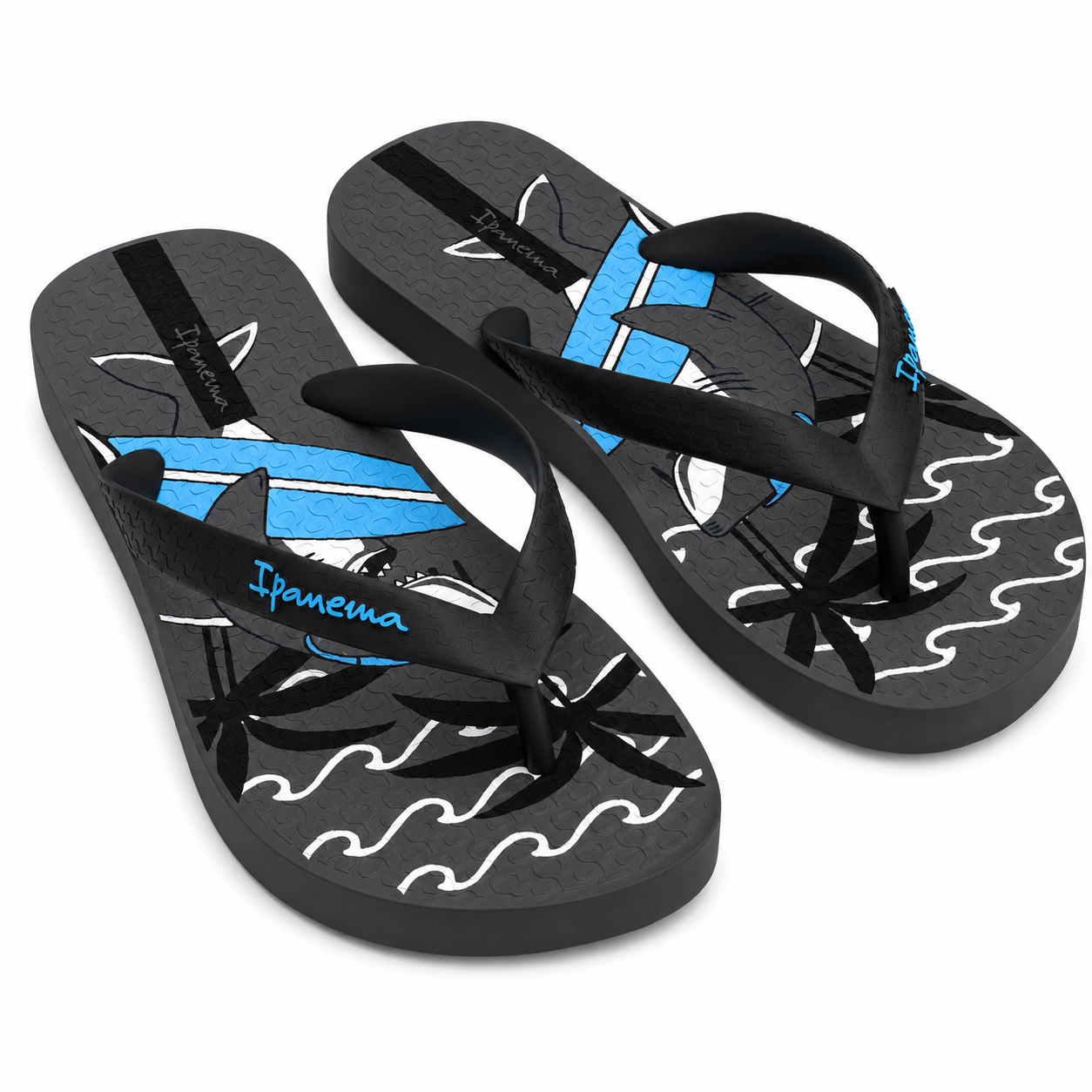 Sandalia Infantil  Gris/Negro Fantasia Ipanema