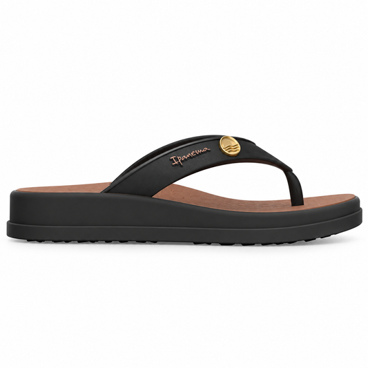 Sandalia Mujer Negro Pluma Anatomica Ipanema