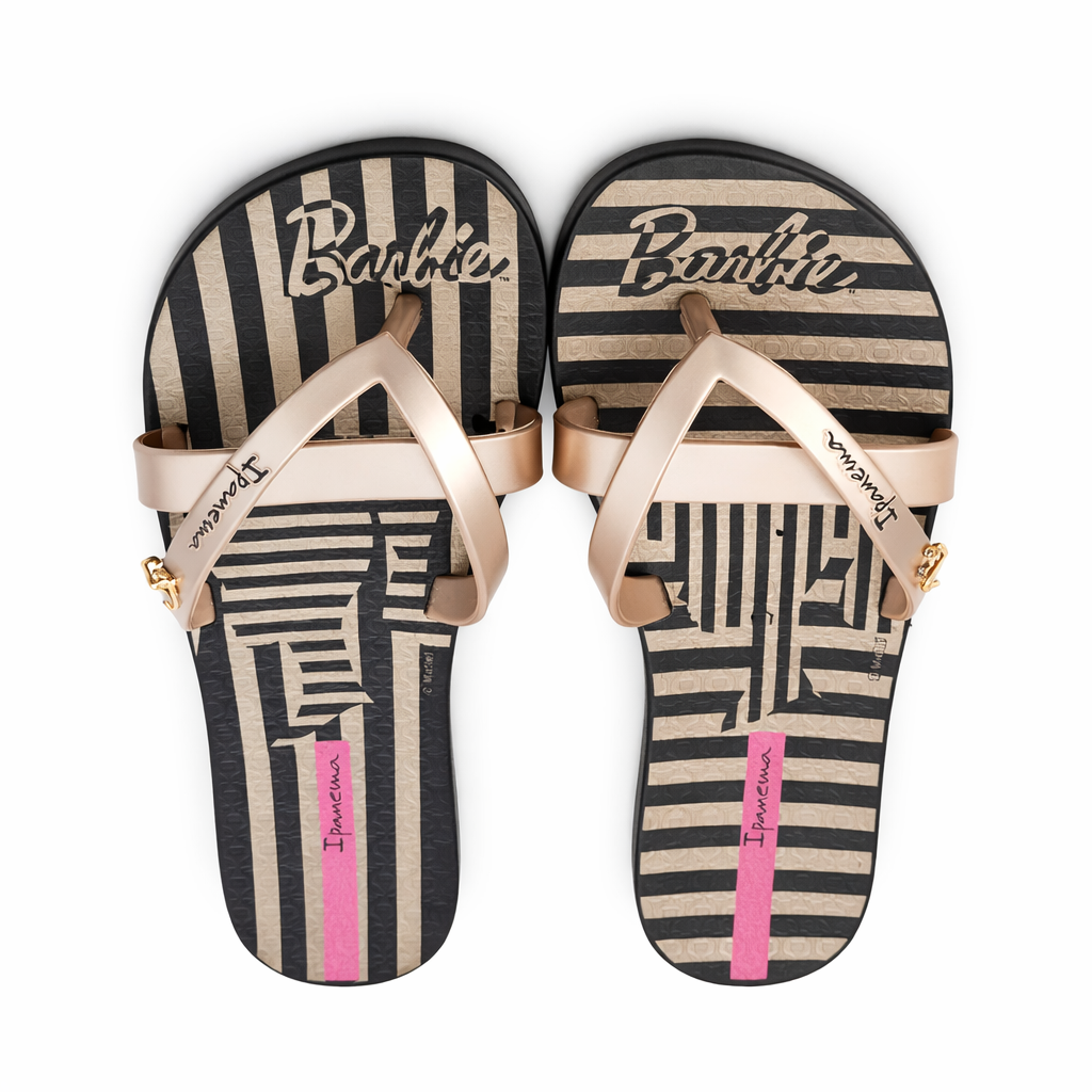 Sandalia Mujer Negro/Dorado Barbie Ipanema
