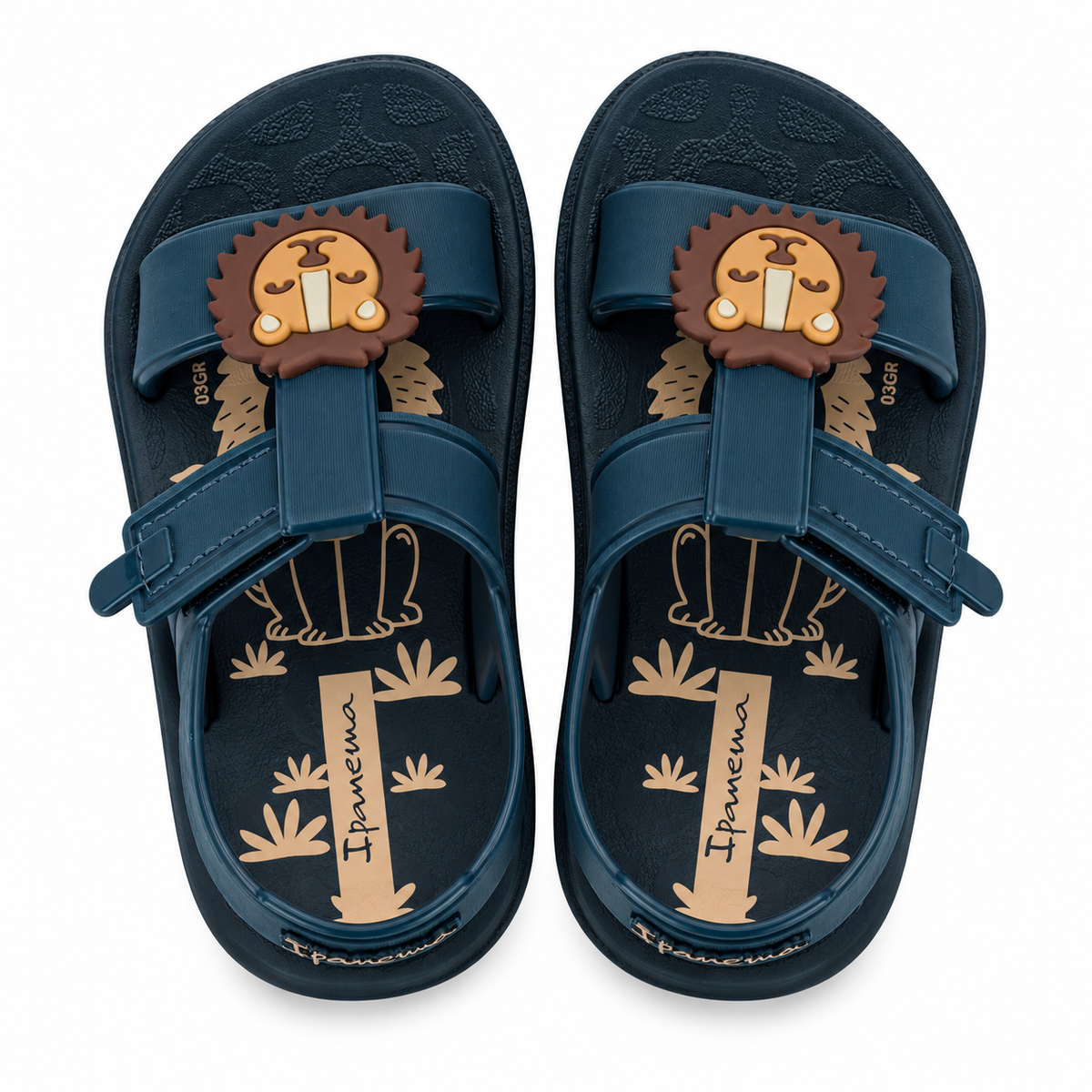 Sandalia Bebe Azul/Beige Littel Joy Ipanema