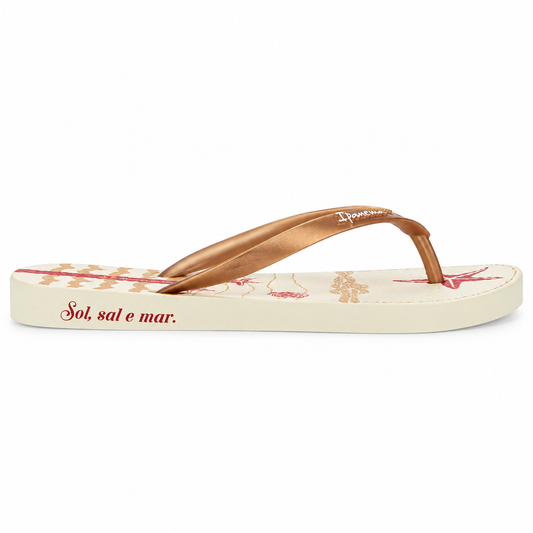 Sandalia Mujer Beige/Rojo Navy Ipanema