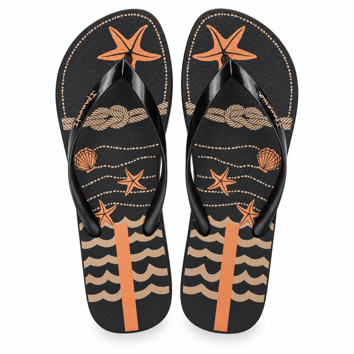 Sandalia Mujer Negro/Beige Navy Ipanema