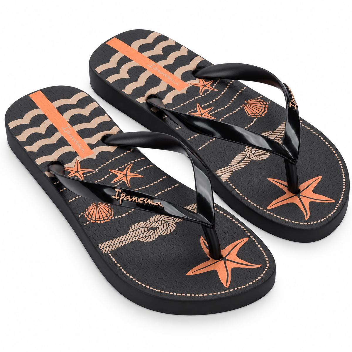 Sandalia Mujer Negro/Beige Navy Ipanema
