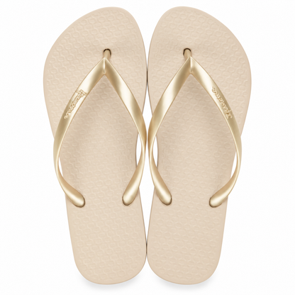 Sandalia Mujer Dorado/Beige Basica Ipanema