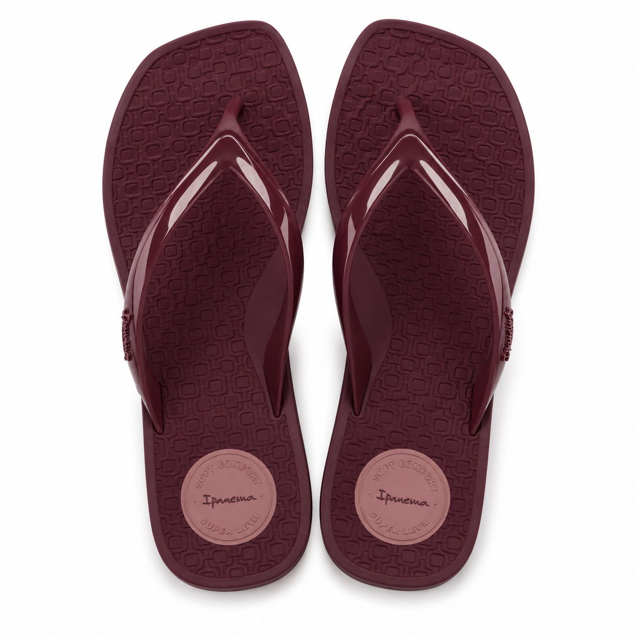 Sandalia  Mujer Burdeo Pluma Ipanema