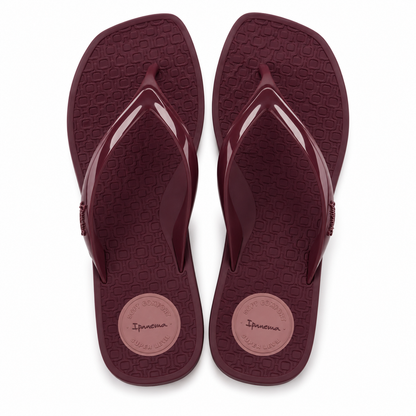 Sandalia  Mujer Burdeo Pluma Ipanema